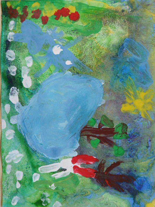 Sniega pēdas ūdenī #15270